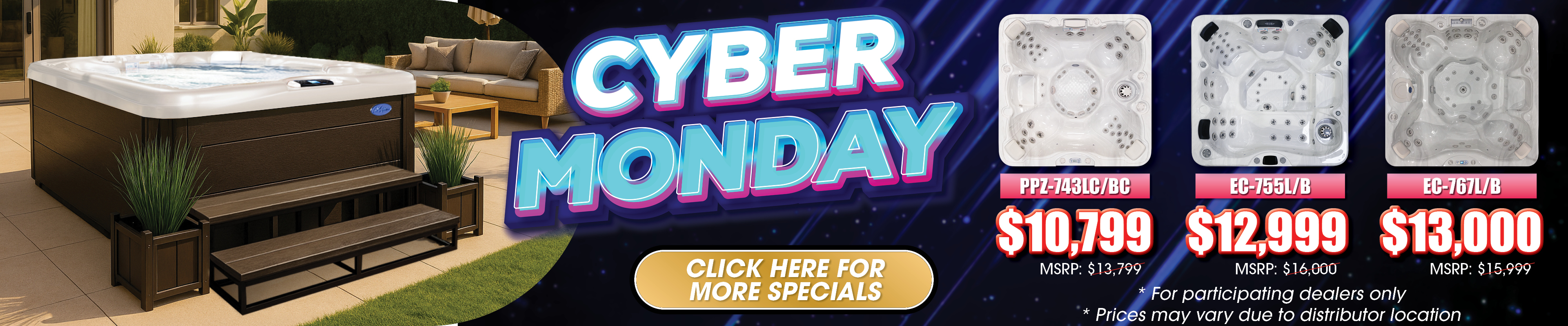 Calspas hot tub being used in a family setting - Flint