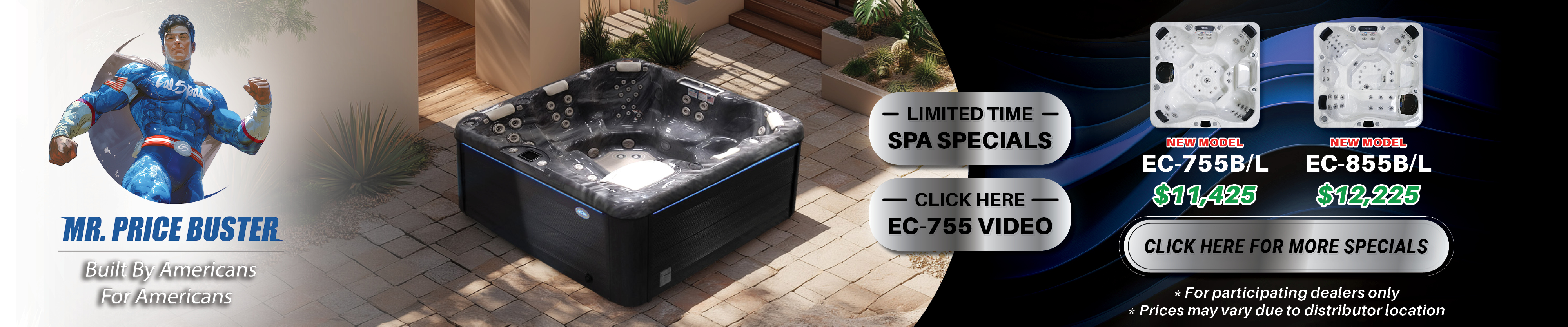 Calspas hot tub being used in a family setting - Flint